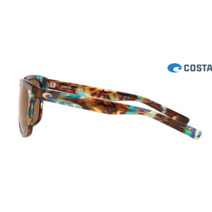 Costa Aransas Shiny Ocean Tortoise frame Copper lens Sunglasses