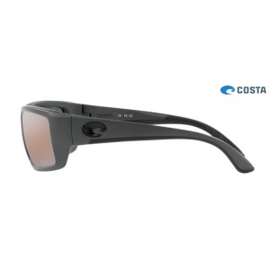 Costa Fantail Matte Gray frame Copper Silver lens Sunglasses