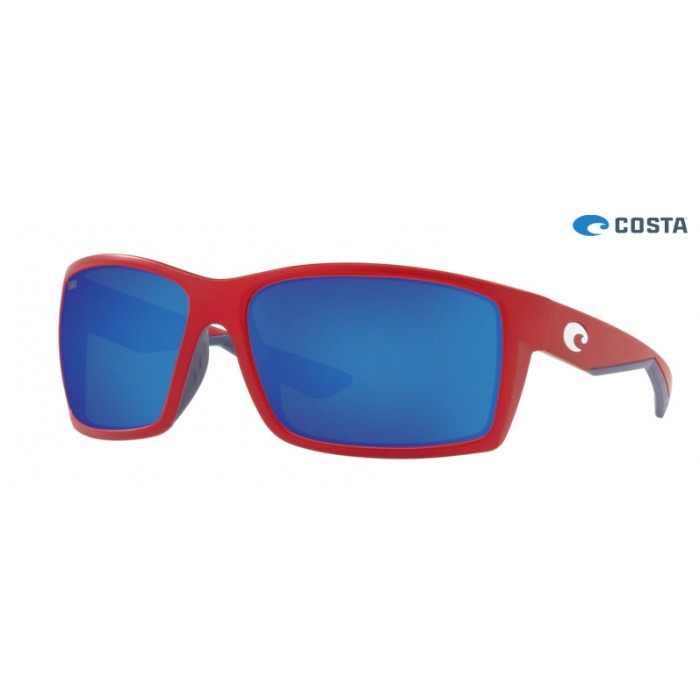 Costa Freedom Series Reefton Matte Usa Red frame Blue lens Sunglasses