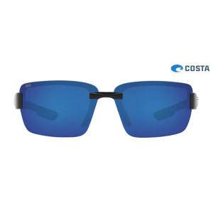 Costa Galveston Shiny Black frame Blue lens Sunglasses