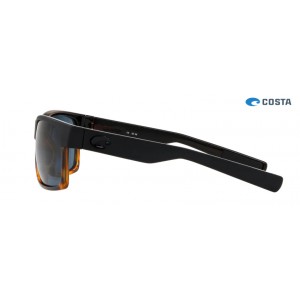 Costa Half Moon Black/Shiny Tort frame Grey lens Sunglasses