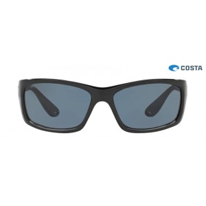 Costa Jose Shiny Black frame Grey lens Sunglasses