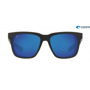 Costa Pescador With Side Shield Net Gray With Blue Rubber frame Blue lens Sunglasses