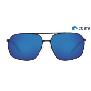 Costa Pilothouse Matte Black frame Blue lens Sunglasses