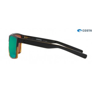 Costa Rincon Black/Shiny Tort frame Green lens Sunglasses