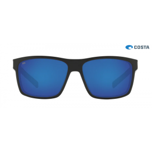 Costa Slack Tide Shiny Black frame Blue lens Sunglasses