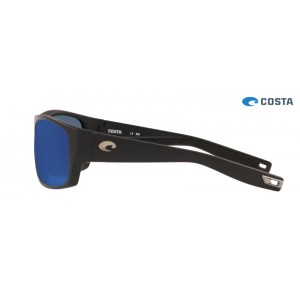 Costa Tico Matte Black frame Blue lens Sunglasses