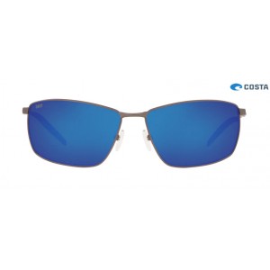 Costa Turret Matte Dark Gunmetal frame Blue lens Sunglasses