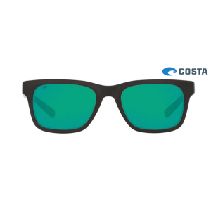 Costa Tybee Matte Black frame Green lens Sunglasses