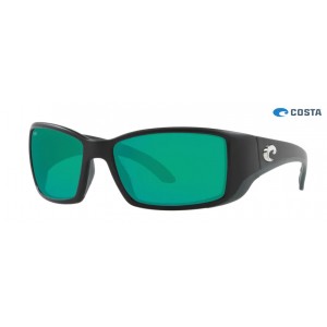 Costa Blackfin Matte Black frame Green lens Sunglasses