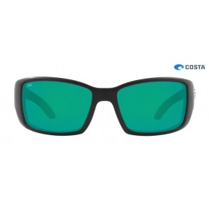 Costa Blackfin Matte Black frame Green lens Sunglasses