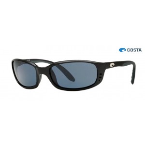 Costa Brine Matte Black frame Gray lens Sunglasses