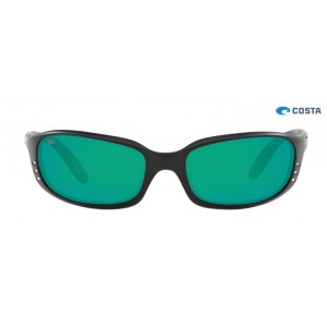 Costa Brine Matte Black frame Green lens Sunglasses