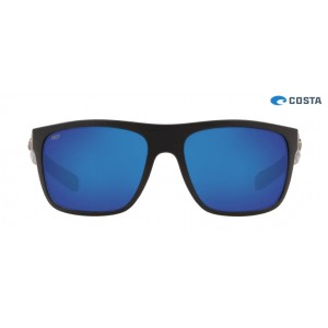 Costa Broadbill Matte Black frame Blue lens Sunglasses