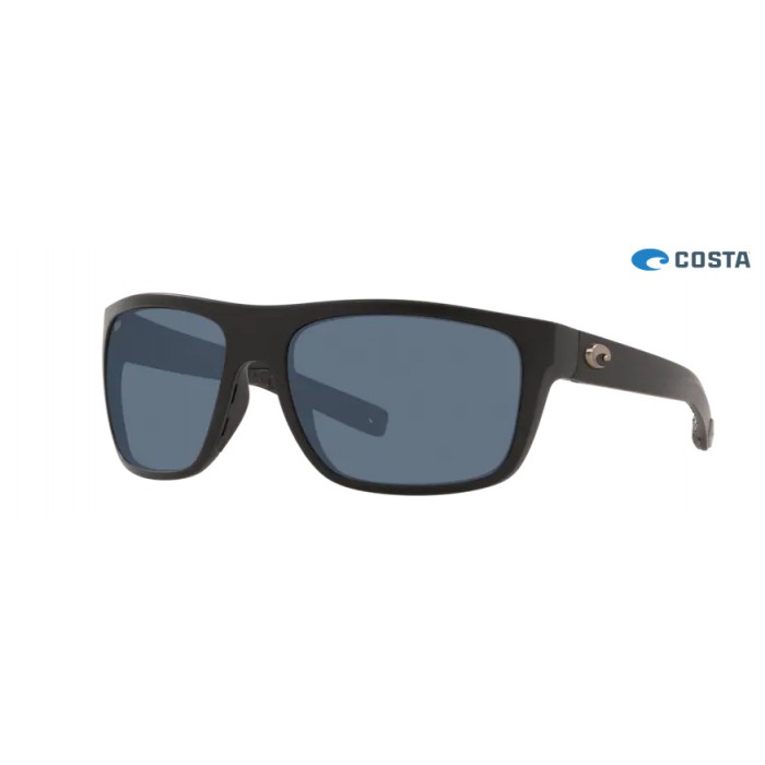 Costa Broadbill Matte Black frame Grey lens Sunglasses