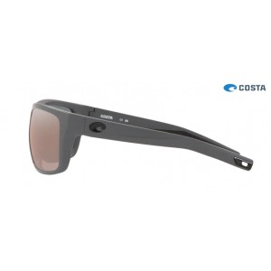 Costa Broadbill Matte Gray frame Copper Silver lens Sunglasses