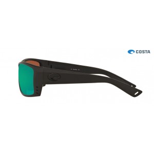 Costa Cat Cay Shiny Blackout frame Green lens Sunglasses