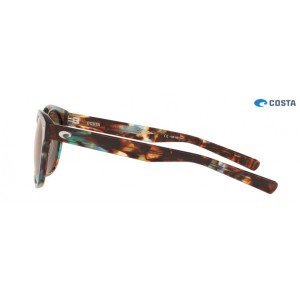 Costa Del Mar Shiny Ocean Tortoise frame Copper lens Sunglasses