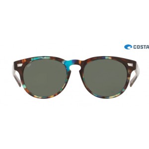 Costa Del Mar Shiny Ocean Tortoise frame Gray lens Sunglasses