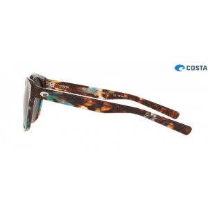 Costa Del Mar Shiny Ocean Tortoise frame Gray lens Sunglasses