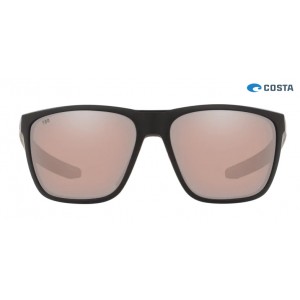 Costa Ferg Matte Black frame Copper Silver lens Sunglasses
