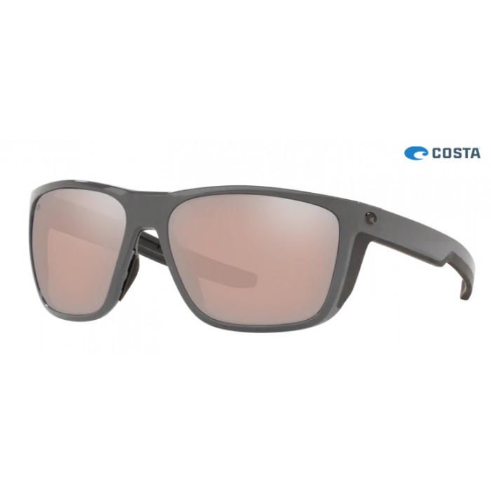 Costa Ferg Matte Gray frame Copper Silver lens Sunglasses