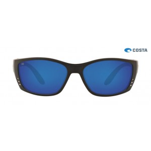 Costa Fisch Matte Black frame Blue lens Sunglasses