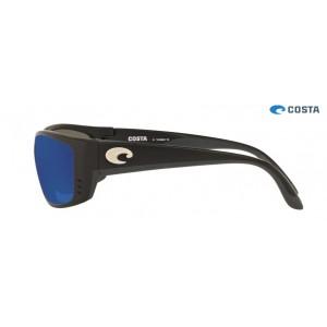 Costa Fisch Matte Black frame Blue lens Sunglasses
