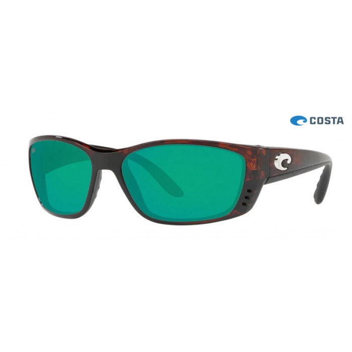 Costa Fisch Tortoise frame Green lens Sunglasses