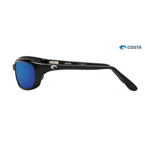 Costa Harpoon Shiny Black frame Blue lens Sunglasses