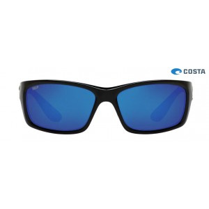 Costa Jose Shiny Black frame Blue lens Sunglasses