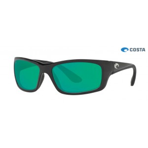 Costa Jose Shiny Black frame Green lens Sunglasses