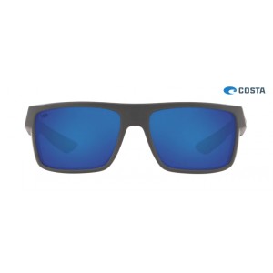 Costa Motu Matte Gray frame Blue lens Sunglasses