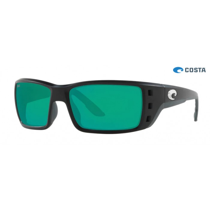 Costa Permit Matte Black frame Green lens Sunglasses