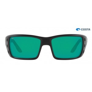 Costa Permit Matte Black frame Green lens Sunglasses