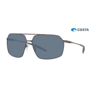 Costa Pilothouse Matte Dark Gunmetal frame Gray lens Sunglasses
