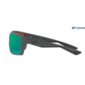 Costa Reefton Matte Gray frame Green lens Sunglasses