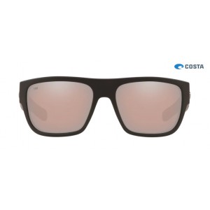 Costa Sampan Matte Black frame Copper Silver lens Sunglasses