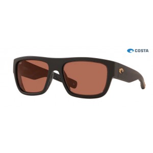 Costa Sampan Matte Black Ultra frame Copper lens Sunglasses