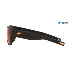 Costa Sampan Matte Black Ultra frame Copper lens Sunglasses