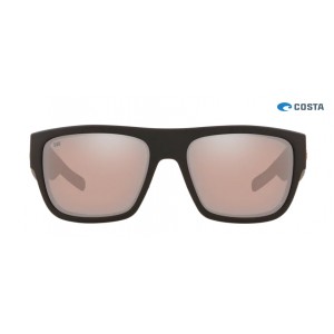 Costa Sampan Matte Black Ultra frame Copper Silver lens Sunglasses