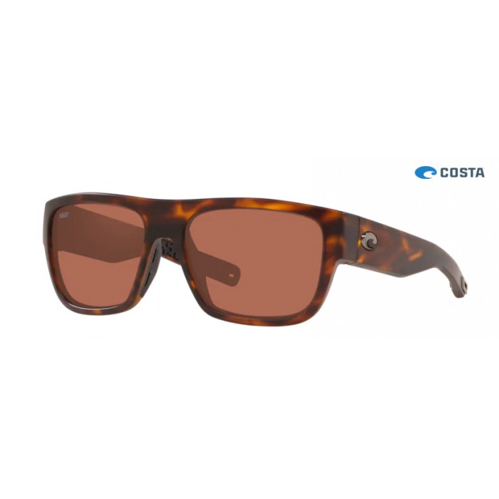 Costa Sampan Matte Tortoise frame Copper lens Sunglasses