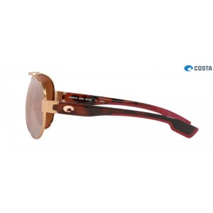 Costa South Point Shiny Blush Gold frame Copper Silver lens Sunglasses