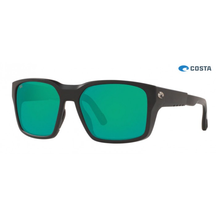 Costa Tailwalker Matte Black frame Green lens Sunglasses