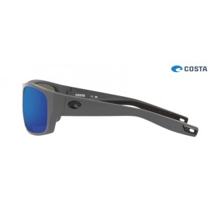 Costa Tico Matte Gray frame Green lens Sunglasses