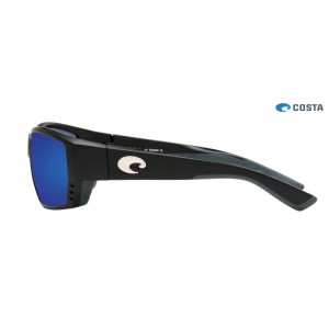 Costa Tuna Alley Matte Black frame Blue lens Sunglasses