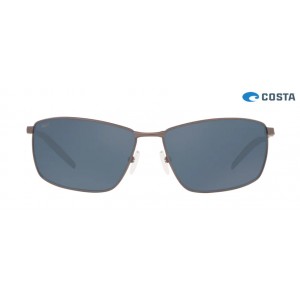 Costa Turret Matte Dark Gunmetal frame Gray lens Sunglasses
