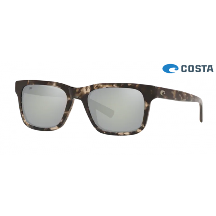 Costa Tybee Shiny Black Kelp frame Gray Silver lens Sunglasses