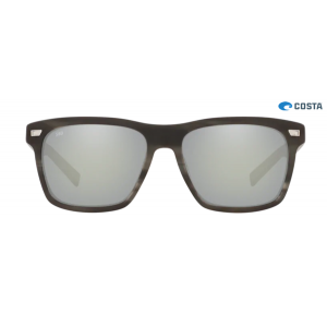 Costa Aransas Matte Storm Gray frame Gray Silver lens Sunglasses
