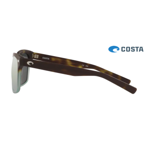 Costa Aransas Matte Tide Pool frame Gray Silver lens Sunglasses